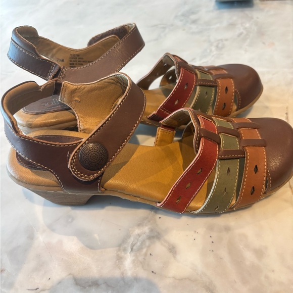 Softspots Women’s Leather Sandals – Size 7.5M - Picture 2 of 6